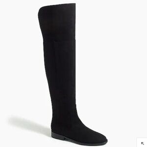 J. Crew Factory Over-The-Knee Boots Microsuede AG056 Black 9